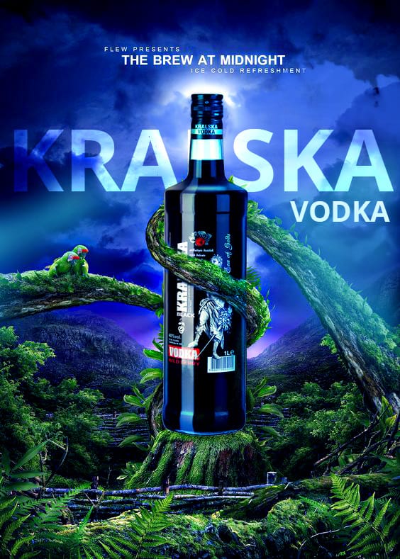 KRALSKA vodka wild berry flavored